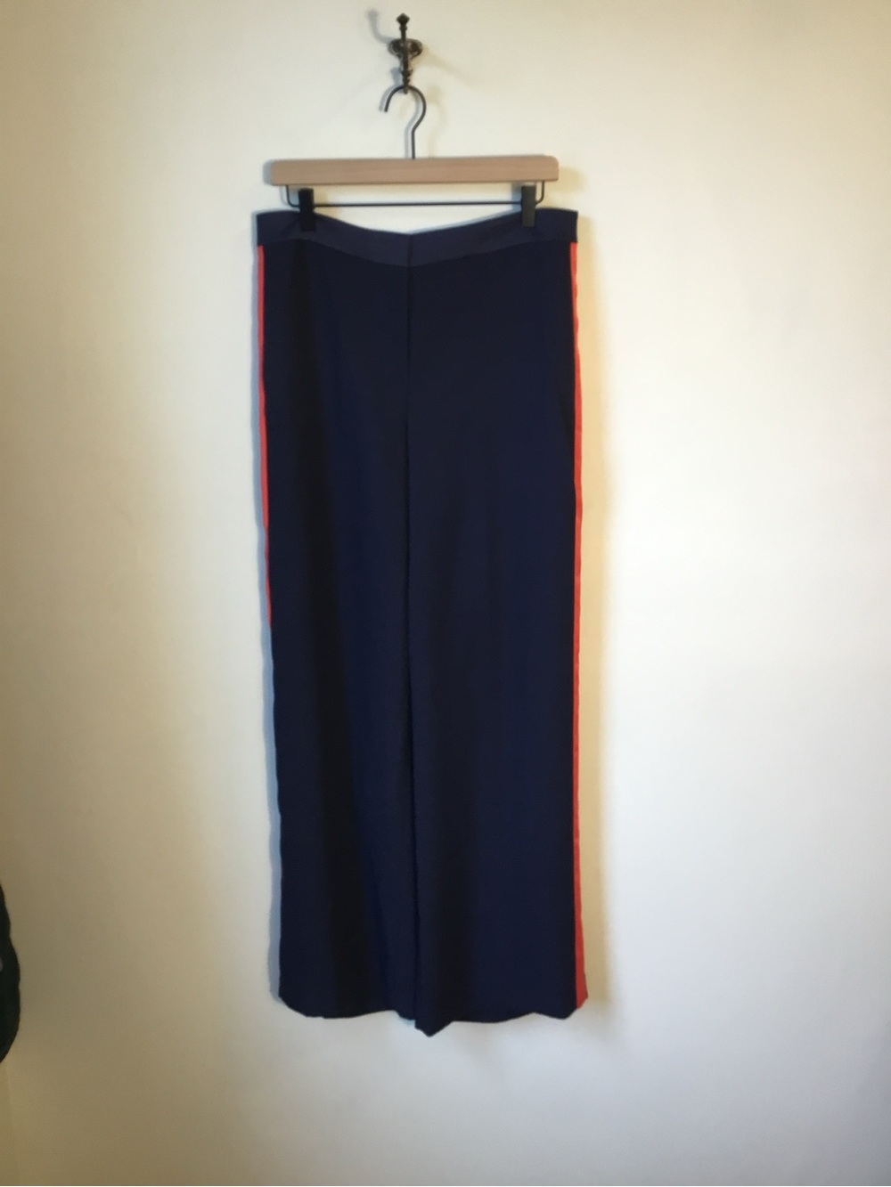 Boden Wide Leg Navy with Orange Stripe NEW - Picture 3 of 7